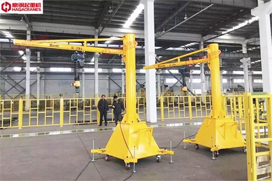 车间移动式旋臂起重机底架的结构及受力特点图片