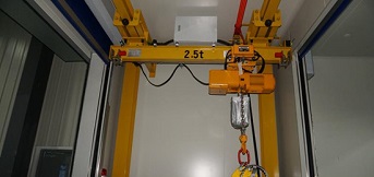 科佩（苏州）定制一台小跨度2.5t悬挂起重机