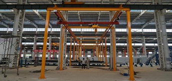 安徽宝业建工定制2吨kbk型组合式悬挂起重机
