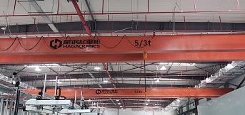 豪钢为美国外资企业上海工厂提供8台5吨双梁桥式起重机